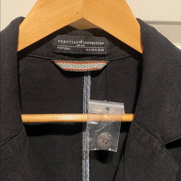 Peruvian Connection Black Women's Blazer - Picture 2 of 6